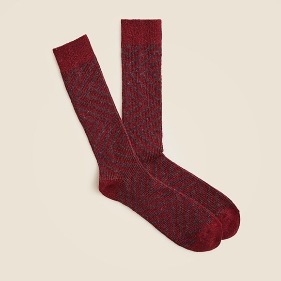 J crew Wool-blend zigzag socks - Picture 1 of 2